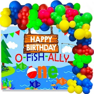 Ofishally One Birthday Party Chalkboard, Fish Birthday Party Decorations,  Ofishally One Sign, Chalkboard Sign, Boys 1st Birthday, First 