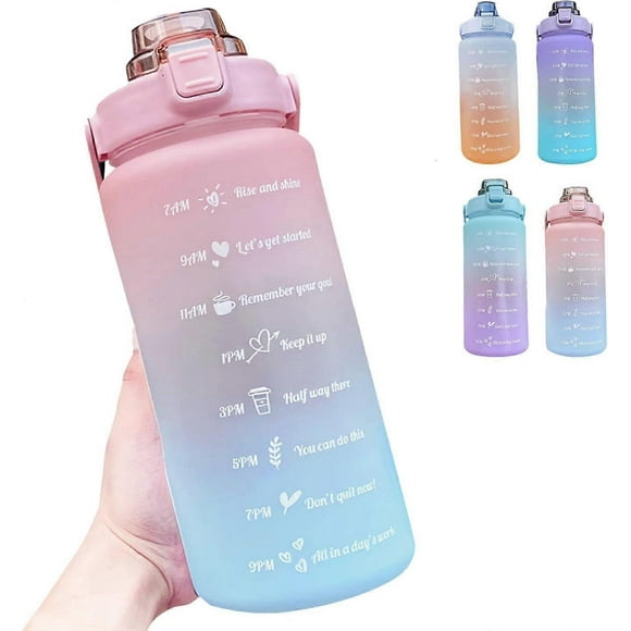 Suitable 2 Litre Water Bottle ,Big Water Bottle with Straw, Leakproof Sport Water Bottles