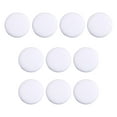 thumbnail image 1 of 10 botones forrados de tela, botones de caña, botones artesanales de 23 mm, botones de costura para vestidos Blanco, 1 of 9