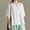 White, variant on VOUZZA Mexican Tops for Women Embroidered Shirts Bohemian Hippie Tunic Fiesta Plus Size Boho Peasant Blouses V-Neck Elbow Sleeve Retro Clothes