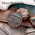 thumbnail image 2 of Mini Kalimba Wooden Thumb Piano 8 Tone Gecko Kalimba 8 Keys Mahogany Musical Instrument For Beginner, 2 of 5