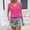 Hot Pink, variant on Loose Tank Tops for Women V Neck Pleated Chiffon Sleeveless Work Tops Summer Tops