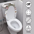 thumbnail image 4 of HELLHERO Sloth and Flowers Toilet Lid Cover Set of 2 Pieces Stretch Bathroom Toilet Lid Cover Machine Washable Bathroom Supplies, 4 of 8