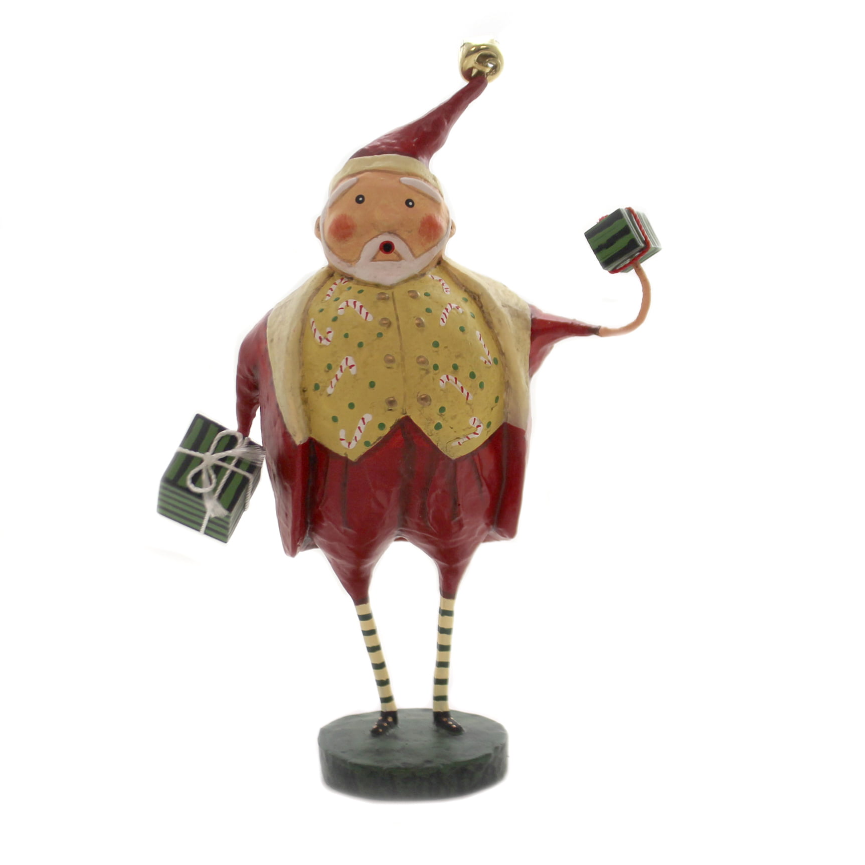 LORI MITCHELL ~ Jolly Good Fun ~ Christmas Folk Art Santa Figurine ~