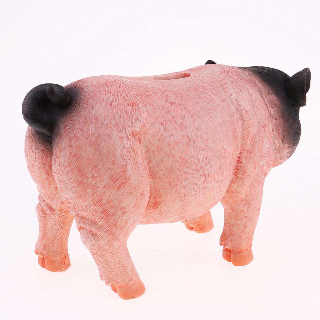 Pig Piggy Bank Chinese Zodiac Pig Figurine Home Tabletop Decoration Black 