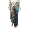 thumbnail image 2 of Lsque Whimsical Goat Artist Print Women's Pajama Pants, Lounge Pant - Comfortable Home Wear,Elastic Waistband, Stylish Design-X-Large, 2 of 9