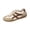 Khaki, variant on Women's Retro Two-Tone Low-Top Lace-Up Sneakers, Slip-On Suede Non-Slip Fashionable Casual Walking Shoes