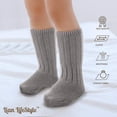 thumbnail image 5 of Lian LifeStyle Unisex Children 2 Pairs Fascinating Knee High Wool Boot Socks Resistant, Comfortable and Health Focused MFS02 Size 2-4Y(Green), 5 of 5