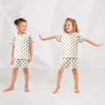 thumbnail image 5 of Summer Short Sleeve Pajama Sets Shield Patterns Sleepwear Nighty 95% Cotton (5-14Y), 5 of 7