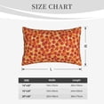 thumbnail image 4 of Sikiie Pizza Print Plush Pillow Cover, Wrinkle-proof and Stain-resistant Pillow Protector without Pillow Core, Home Decoration-14"x20", 4 of 6