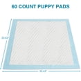 thumbnail image 6 of LHCER Dog Training Pads, 24 in x 35 in, XL, 60 Count Disposable Dog Puppy Pee Pads, 6 of 9