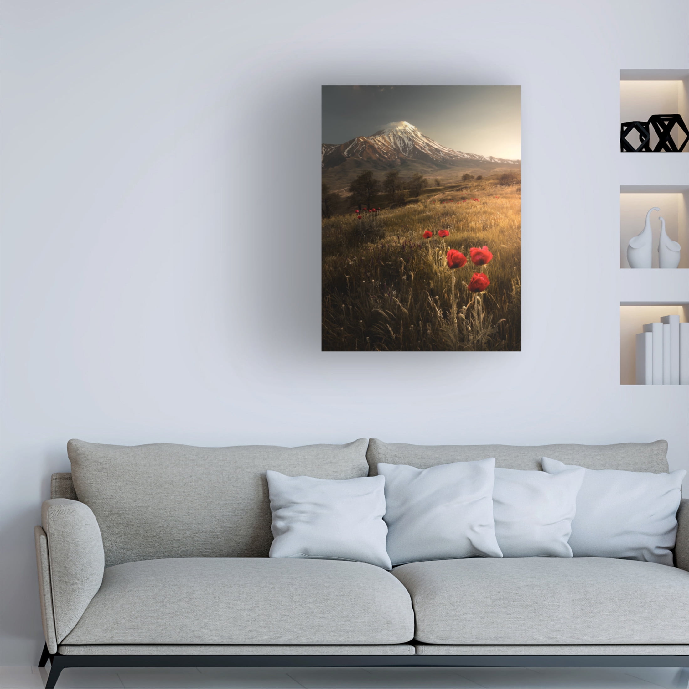 Canvas Wall Art - Majid Behzad 'Life Is Beautiful' Wall Art for Living Room, Bedroom, or Office Décor by Trademark Fine Art - 35 x 47 Inches
