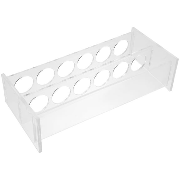 Hytrove Flower Test Tube Rack Acrylic Transparent Educational Purposes 1Pack 9.43X4.32X2.55in