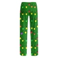 thumbnail image 5 of Mens Christmas Pajama Pants Big & Tall Sleep Lounge Pants Drawstring Holiday Xmas Pjs Bottoms Green, M, 5 of 7