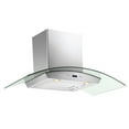 thumbnail image 6 of Cavaliere-Euro 36W in. Tempered Glass Canopy Wall Mounted Range Hood, 6 of 7