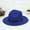 Blue, variant on pxiakgy hats for women women's crushable wool felt outback hat panama hat wide brim with belt blue + one size
