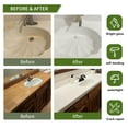 thumbnail image 3 of 16oz Tile Paint Epoxy Paint White Tub Paint Tub and Tile Refinishing Kit, Bathtub Refinishing Kit, Kitchen Epoxy Countertop Paint Kit, Odorless Ceramic Tile Paint for Bathroom Tiles for Furniture, 3 of 7