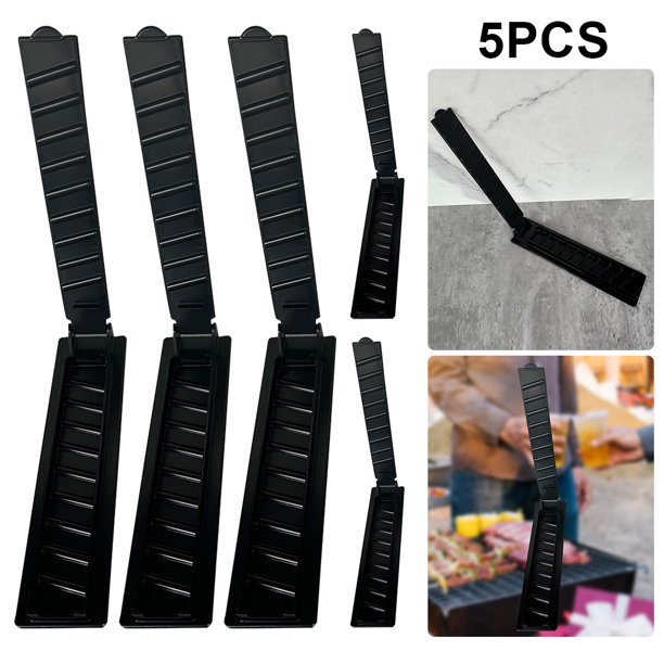 Para Barbacoa Reutilizable Fácil Operación Herramientas para Preparar Brochetas Carne (negro)