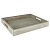 Better Homes & Gardens Tabletop Rectangle 16  x 12  x 2.5  Wooden Tray, Gray Wash
