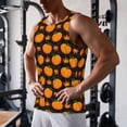 thumbnail image 5 of Daiia Orange Pumpkin And Autumn Maple Printed Men's Quick Dry Fit Muscle Tank Top Slim-Fit Tank Workout Tank Top Lightweight Sports Tank Top-3X-Large, 5 of 7