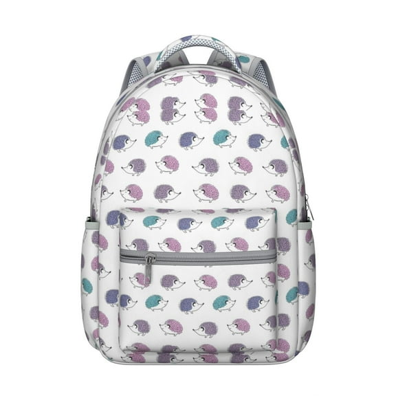 Hedgehog Backpack for School,Cute School Bag,Schoolbag with Adjustable Shoulder Straps & Padded Back,15.3"x11"x7.1".