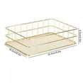 thumbnail image 4 of Stable And Durable Storage Basket, Desktop Basket, Beautiful Plating Process Desktop Organizer, Bathroom For Desktop Living Room Home Large Size, 4 of 8