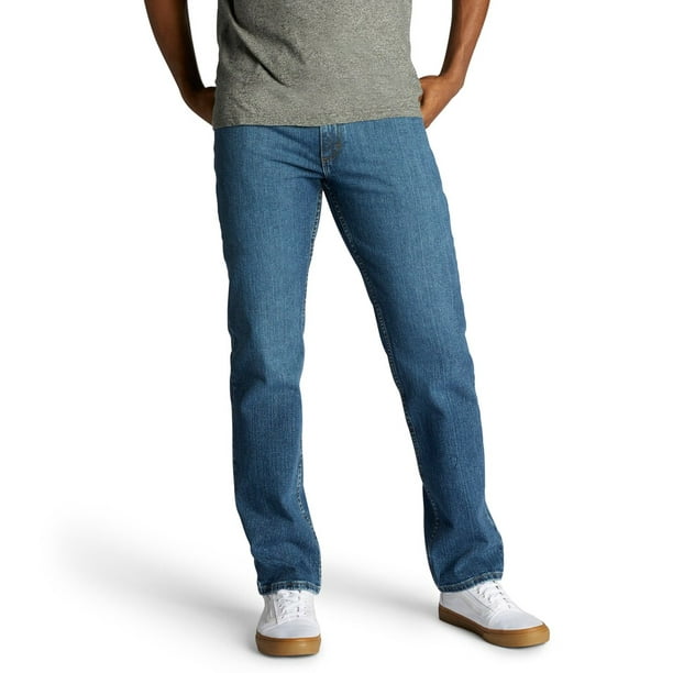 Men's Lee Regular-Fit Stretch Straight-Leg Jeans Patriot - Walmart.com