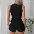 thumbnail image 5 of Enjoytime One Piece Swimsuit Women Fashion New Splicing Sleeveless Swimsuits Sexy Casual Bathing Suit With Zipper Modest Swimwear, 5 of 7