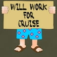 thumbnail image 3 of CafePress - Will Work For Cruise Dark T Shirt - Men's Classic Graphic Cotton T-Shirt, 3 of 4