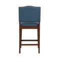 thumbnail image 5 of Blue Leather Nailhead Counter Stool, 5 of 8