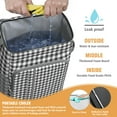 thumbnail image 4 of Colorful Checkered Soft Cooler Bag - 20L Insulated Leakproof Backpack for Travel, Work & Outdoor Adventures, 4 of 4