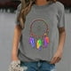 thumbnail image 2 of Gibobby Camiseta de manga corta para mujer Mujeres To Loose Beach(Gris,M), 2 of 5