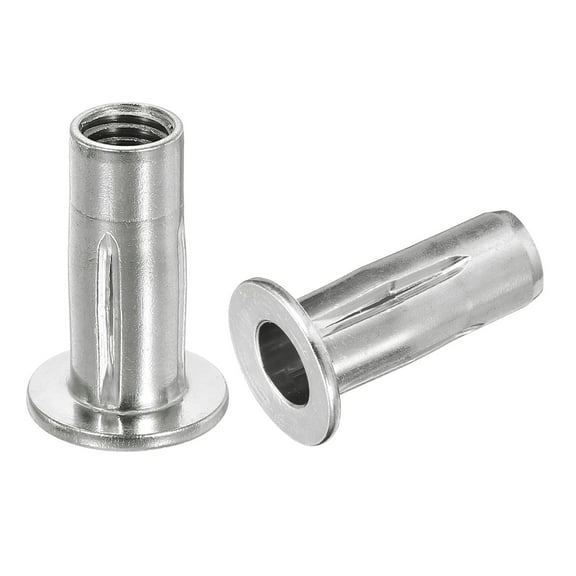 M10 Multi-Grip Rivet Nuts, 8pack Pre-Bulbed Insert Nut 304 Stainless Steel