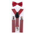 thumbnail image 1 of Children's Trousers Back Bow Tie Set Adjustable Elastic Strap Bow Tie (brown), 1 of 5