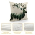 thumbnail image 4 of Leisuo Fashion Deer Sofa Bed Home Decor Pillow Case Forest Deer with Bird Art Cushion Cover for Bed Couch Sofa, 4 of 5