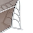 thumbnail image 6 of Kadyn 40"x 32" Window Awning, Outdoor Awning for Front Outdoor, UV Protection Hollow Sheet for home windows and doors, Gray, 6 of 8