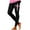 Black, variant on Women's Cancer Prevention Month Printed High Waist Tights Lifting Exercise Leggings Yoga Pants (1) Knee Length Leggings for Women Polyester Leggings Girls Women plus Size Half Half Pants Big And Tall
