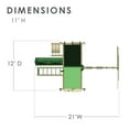 thumbnail image 4 of Gorilla Playsets Sun Valley II Wooden Swing Set with Monkey Bars, Tire Swing, and Green Vinyl Canopy, 4 of 10