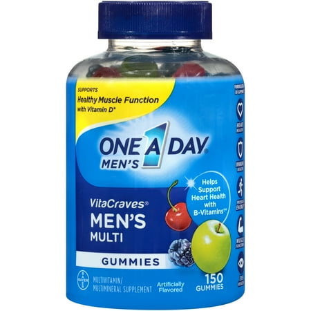 Orchid Vitamins - One A Day Men’s VitaCraves Multivitamin Gummies, Supplement with Vitamins A, C, E, B6, B12, and Vitamin D, 150 ct.