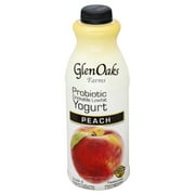 GlenOaks Farms Low Fat Peach Yogurt Drink, 32 Oz.