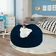 thumbnail image 2 of Sillas de la Sala de Estar 1 Cubierta de Sofá de Terciopelo Cómodo Y Suave Redondo Grande, Adecuado para la Sala de Estar, Dormitorio, Decoración Del Hogar de la Oficina, Solo sin Llenar, Tamaño 135cm, 2 of 3