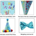 thumbnail image 4 of Monebena Dog Birthday Party Supplies, Boy Dog Puppy Theme Birthday Decorations,Dog Birthday Hat/Bow Tie/Bandana/Banner for Small Medium Large Dog(Blue), 4 of 6