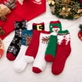 thumbnail image 2 of 6 Pairs Christmas Womens Fuzzy Socks Winter Warm Fluffy Soft Slipper Home Sleeping Cute Christmas Socks, 2 of 19