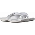 thumbnail image 2 of Sandalia Clarks Breeze Reyna Flip-Flop Plata 7, 2 of 7