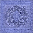 thumbnail image 1 of Ahgly Company Indoor Square Persian Blue Traditional Area Rugs, 3' Square, 1 of 4