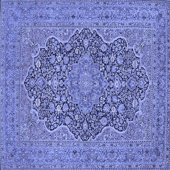Ahgly Company Indoor Square Persian Blue Traditional Area Rugs, 3' Square