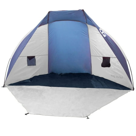 Tahoe Gear Cruz Bay Summer Sun Shelter and Beach Shade Tent Canopy, Blue & White