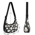 thumbnail image 3 of Nylon Crescent Bag for Women Men Trendy, Floral Medium Crossbody Dumpling Bags with Adjustable Strap Lightweight Travel Shoulder Tote Half Moon Hobo Bag, 3 of 5