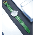 thumbnail image 2 of XIHAMA Genuine Leather Replacement Watch Band Multicolor Waterproof for Men Women, G-Green (12mm), 2 of 5