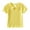 Yellow, variant on Yindaity Girls' and Toddler Short Sleeve Embroidered Ruffle Tops Girls Summer Clothes Purple,3-6 Months